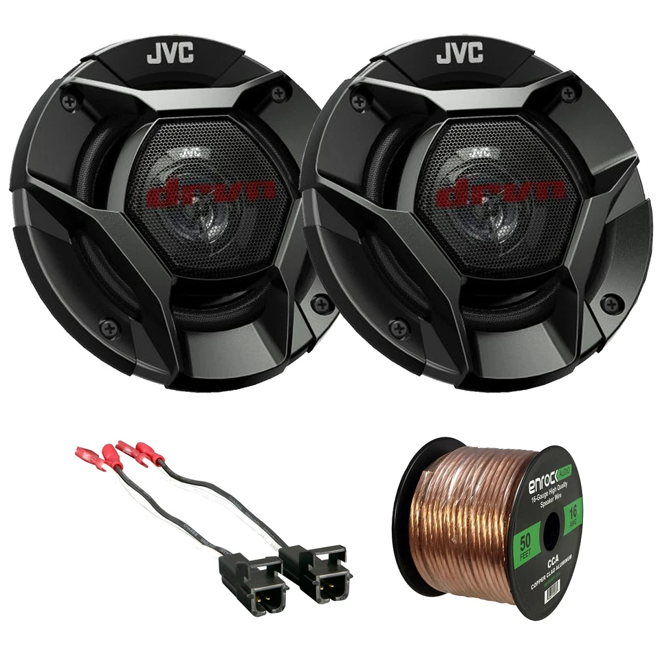 2x JBL 4" 220 vatios potencia máxima 2 vías altavoz de audio para automóvil + 2x arnés, cable de altavoz Foto 1 de 4