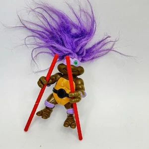 1993 TMNT Troll Don mit Gürtel und 2 Bögen Donatello nicht komplett - Bild 1 von 7
