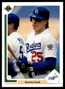 1991 Upper Deck Dennis Cook Los Angeles Dodgers #612 - Picture 1 of 2