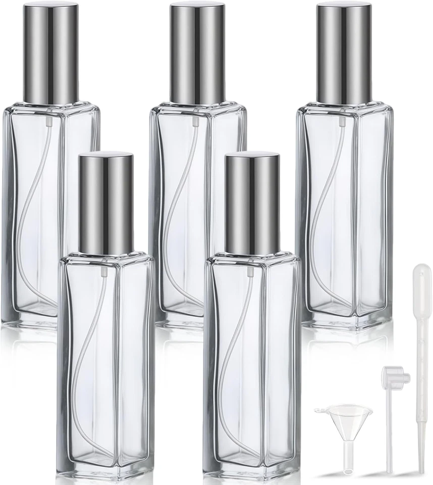 5 Stück 10Ml Parfümzerstäuber Aus Glas, Nachfüllbare Mini Parfum Sprühflaschen F - Bild 1 von 4