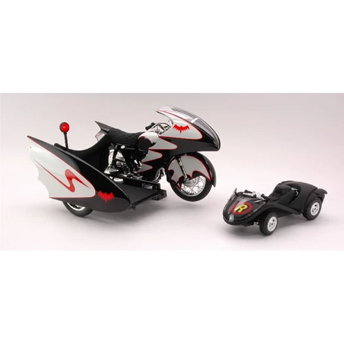 BATMAN BAT BIKE 1966 SCALA 1:12 Hot Wheels Movie Nouveau modèle - Photo 1/1