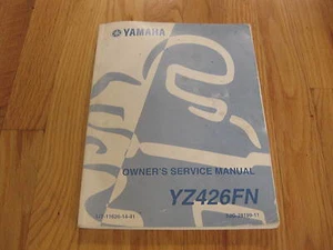 Owners Service Manual for Yamaha YZ426FN yz426 yz 426 - Picture 1 of 1