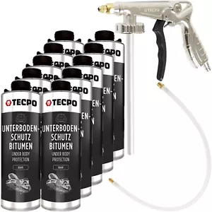 10L TECPO PROTECCIÓN SUBTERRÁNEA BETÚN NEGRO PROTECCIÓN CONTRA IMPACTOS DE PIEDRAS + PISTOLA PULVERIZADORA - Imagen 1 de 3