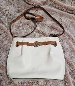 Damen Handtasche L.Credi Munich weiß mit Trägergurt Gr. 27 x 24 cm Top Model - Bild 1 von 8