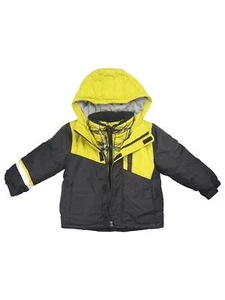 Healthtex Toddler Boys Green & Gray 3-in-1 Jacket With Lined Hooded Coat 3T - Picture 1 of 2
