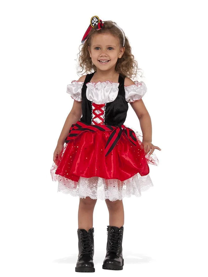 Rubies Kids Size XS Sweet Pirate Baby/Girls Dress Up Party Halloween Costume