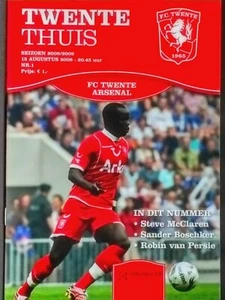 FC Twente v Arsenal 13/8/2008 Uefa Champions League 3rd Qualifying Round V.RARE. - Picture 1 of 1