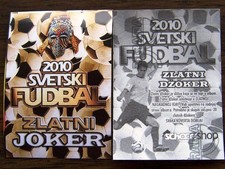 2010 Svetski Fudbal Africa SCHOOL SHOP SERBIA Soccer Football PICK STICKER 2