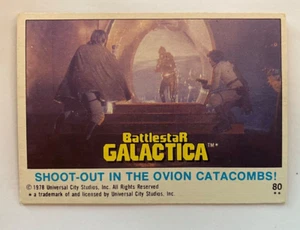 1978 Topps Battlestar Galactica™ Card No. 80 "Shoot-out in the Ovion catacombs!" - Picture 1 of 1
