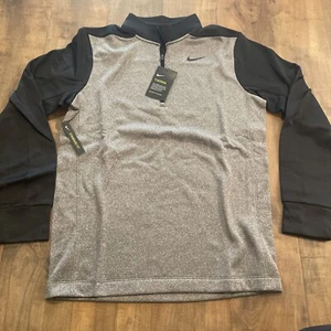 Nike Essential Thermal Gulf Pullover AA3323-010 Heather Black Men's Size Small - Picture 1 of 6