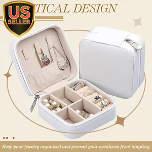 12 Pcs Mini Travel Jewelry Case Bridesmaid Proposal Gift Boxes, Small PU Leat... - Picture 1 of 1