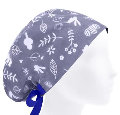 Scrub cap, surgical scrub hat, surgery caps, or hats fall forest, medical cap - Image 1 of 3