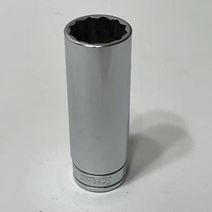 Snap On SF221 Socket 11/16" Deep Well 3/8" Drive 12 Point USA Chrome SF 221 VTG - Picture 1 of 5