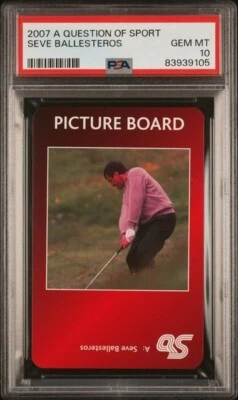 Severiano Ballesteros 2007 A Question of Sport PSA 10 Gem Mint The Masters  - Image 1 of 2