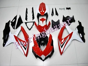 Fit for 2008-2010 GSXR600 GSXR750 Red White Black ABS Injection Fairing Kit - Picture 1 of 7