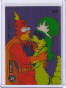 1994 SkyBox The Simpsons Series II Wiggle Card Radioactive Man & Larvae Lass #W5 - Picture 1 of 2