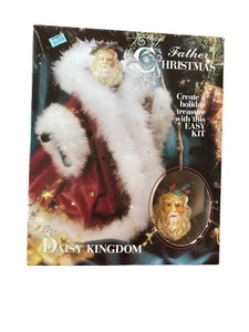 Vtg Daisy Kingdom Father Christmas Kit Pre-Printed Fabric Instructions USA Made - Picture 1 of 10