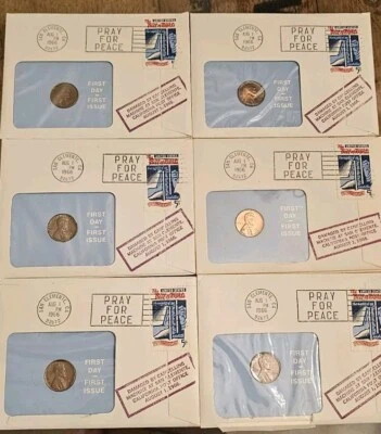 1966 P ORIGINAL FIRST DAY FIRST ISSUED U.S.COPPER 1 CENT LINCOLN - Image 1 of 4