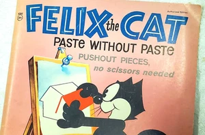 "Cubierta de libro vintage ""Pasta sin pasta"" de Félix el gato - 11"" X 13" - Imagen 1 de 7