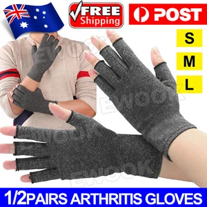 Arthritis Gloves Compression Support Hand Wrist Brace Relief Carpal Tunnel Pain - Picture 1 of 14