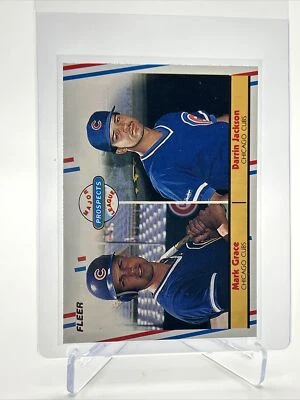 1988 Fleer Mark Grace/Darrin Jackson Rookie Card #641 Mint FREE SHIPPING - Image 1 of 3