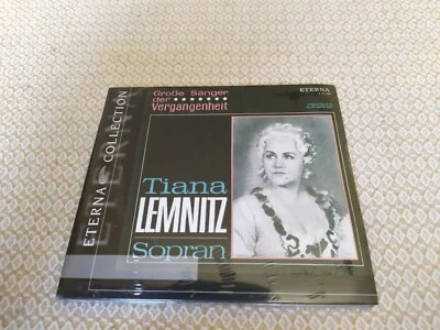 Tiana Lemnitz - Große Sänger Der Vergangenheit - CD Eterna / Berlin Classics NEW - Photo 1/2