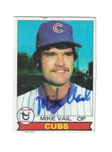 Autographed Signed MIKE VAIL Chicago Cubs 1979 Topps card #663 w /COA - Picture 1 of 1
