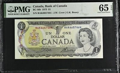 Canada, Bank of Canada, $1 1973 - Image 1 of 2