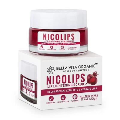 2X Nicolips Lip Scrub Cream For Lightening And Brightening Black Lips-20gm 0.7oz - Image 1 of 4