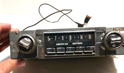 American Motors  AM Radio Rare Original Preset Buttons Chrome Made in Canada - Image 1 of 4