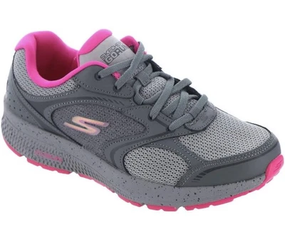 Skechers Go Run Consistent Sneaker Shoe Gray Pink Womens US Size 11 Wide Fit - Image 1 of 4