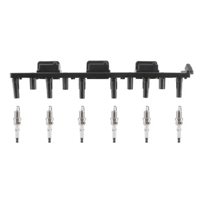 Bobina de encendido + 6 bujías para Jeep Grand Cherokee Laredo 1999 4,0 L L L6 V8 UF293 Foto 1 de 4