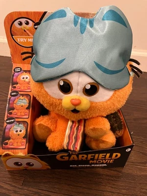 Peluche interactivo Garfield The Movie Eat Sleep Repeat Baby Garfield 10" NUEVO Foto 1 de 2