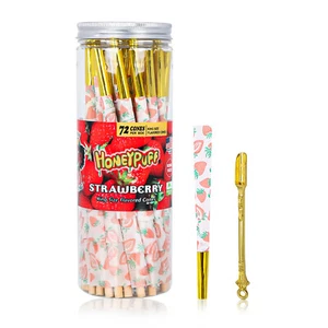 Conos preenrollados HONEYPUFF | Paquete de 72 | Pre rollos con sabor a fruta y accesorio dorado - Imagen 1 de 8