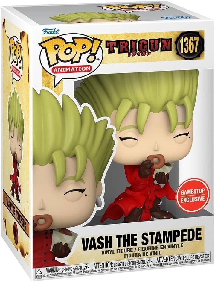 Funko Pop Trigun - Vash con figura Donuts con protector (exclusivo de Gamestop) Foto 1 de 1