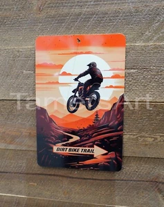 DIRT BIKE RIDER SIGN 8X12 Made in USA - Bild 1 von 1