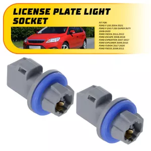 2x License Plate Tag Light Socket Fits For Ford F-150 F-250 F-350 F-450 F-550 P - Picture 1 of 8