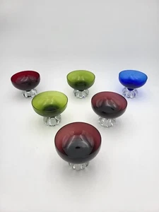 Neuw.# 6x Aseda Kunstglas Dessertschale Sektschale # Bo Borgstrom # 60er Vintage - Bild 1 von 6