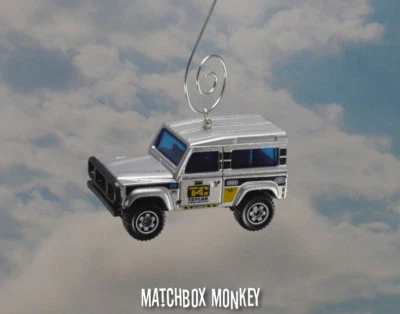 Land Rover Defender 90 Adventure Silver Christmas Ornament 1/64 Wagon Range - Image 1 of 4