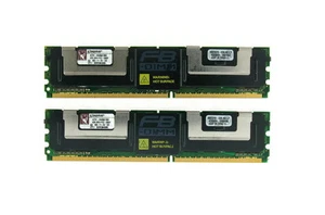 8GB Kit (2x4GB) Kingston KTH-XW667/8G PC2-5300 (DDR2-667MHz) FB-DIMM Server RAM - Picture 1 of 2