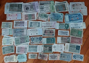 1910's-40s GERMANY 100+ Antique Wholesale Currency Banknote Lot + Mark Reichmark - Picture 1 of 3