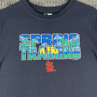 St. Louis Cardinals Shirt Spring Training Mens Small Blue Short Sleeve New Era - Image 1 of 4