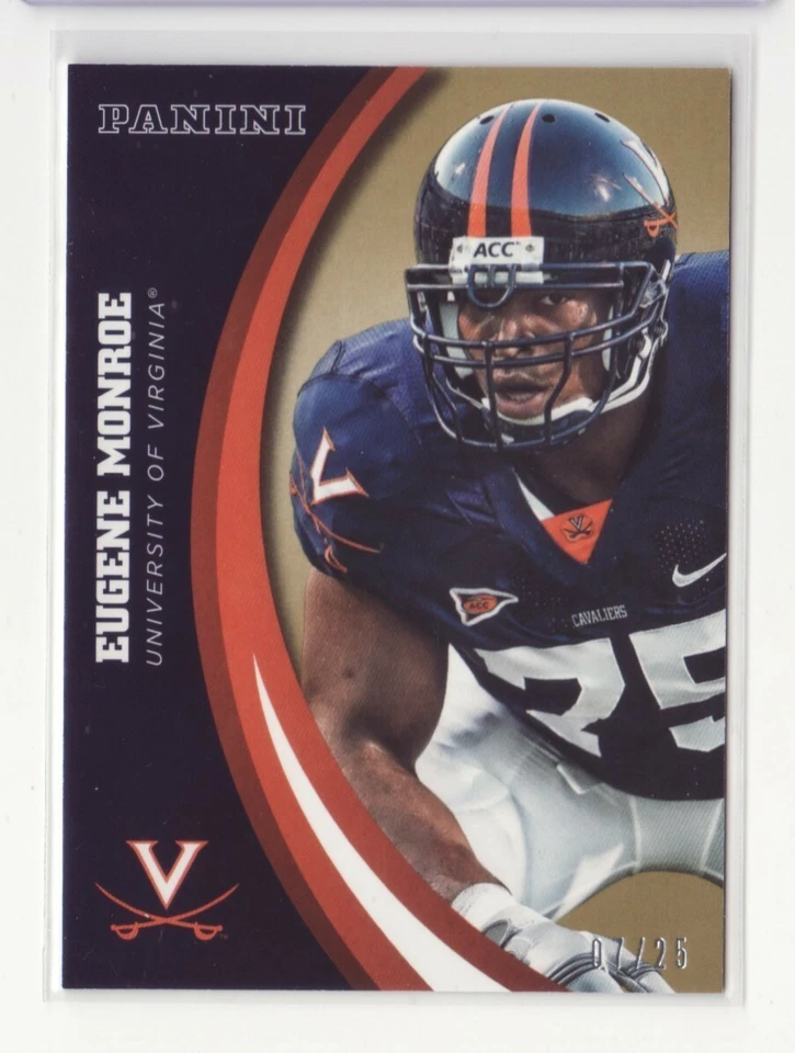 2016 Panini Collegiate Virginia Gold #18 Eugene Monroe /25 - Flat S/H - Image 1 of 1