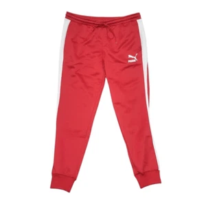 Puma Iconic T7 Track Pants Men's 2XLT High Risk Red Elastic Waist Jogger NEW - Picture 1 of 12