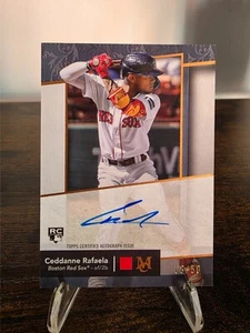 2024 Topps Museum Collection Ceddanne Rafaela RC Archival Auto #/50 Red Sox - Picture 1 of 2