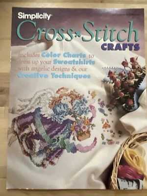Simplicity Cross Stitch Crafts Angel Sweatshirts Pattern Booklet - Image 1 of 2
