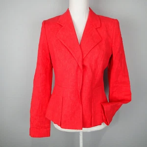 Classiques Entier Women Orange Blazer s cotton bl stretch jacket work - Picture 1 of 12
