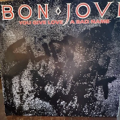 Bon Jovi "You Give Love A Bad Name" 45 Vg+ Tested Picture Sleeve - Image 1 of 4