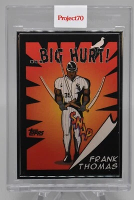 2021 TOPPS PROJECT 70 - FRANK THOMAS BY JEFF STAPLE - AP 1/51 SILVER FRAME #780 - Image 1 of 2