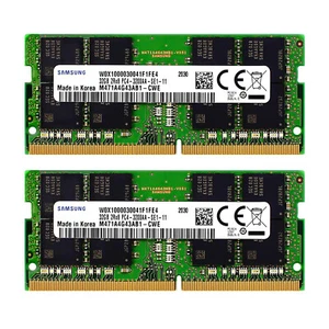 Samsung 64GB Kit 2x 32GB PC4-25600 Laptop SODIMM DDR4 3200 MHz 260-Pin Memory - Picture 1 of 8